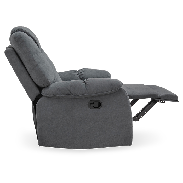 Sillon Reclinable Tela Gris Oxford Faret | Reclinables | salas